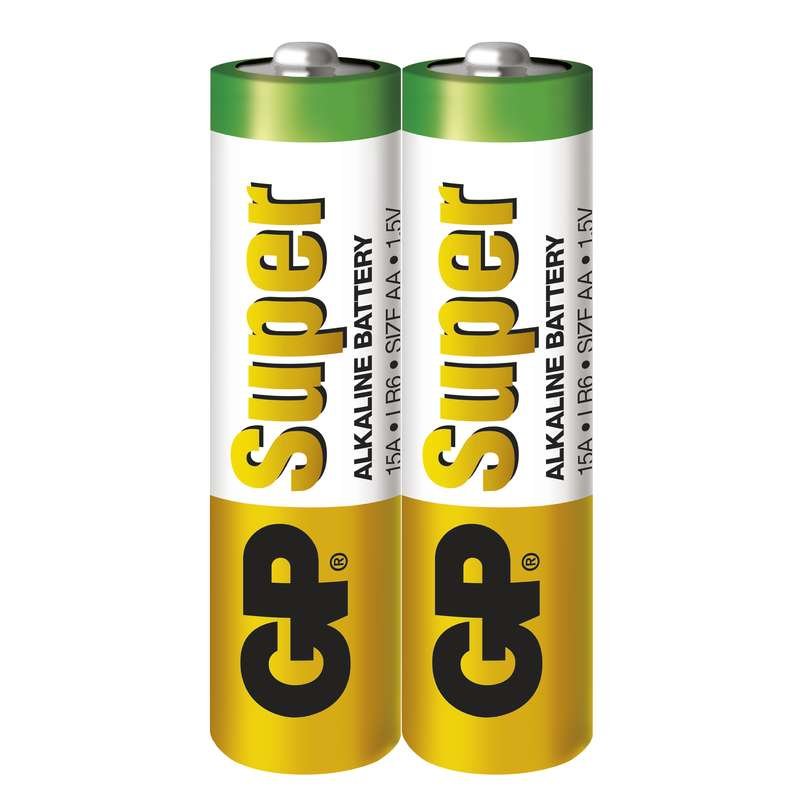 Baterie GP Super R06 1,5V alkalická / cena za blistr