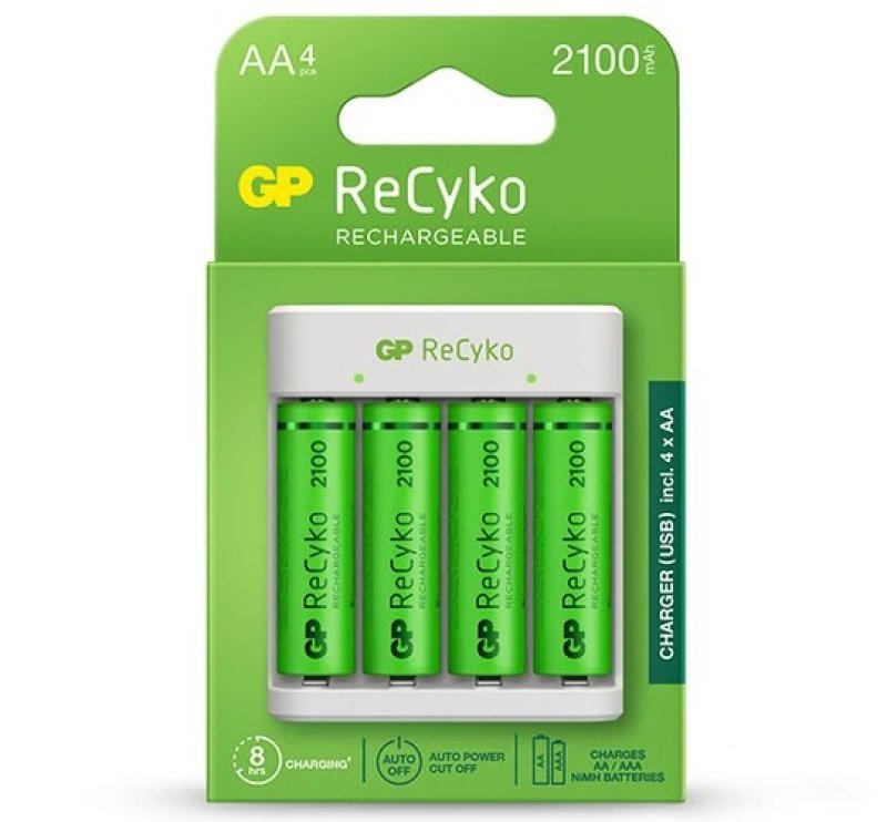 GP ReCyko nabíječ baterií E411 + 4xAA 2100mAh / bal