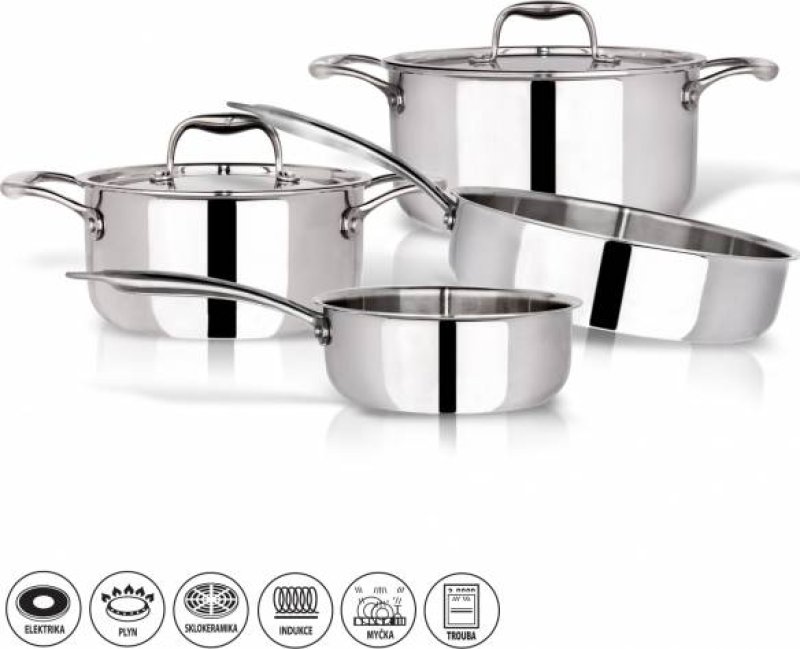 Sada nádobí nerez 6 dílů