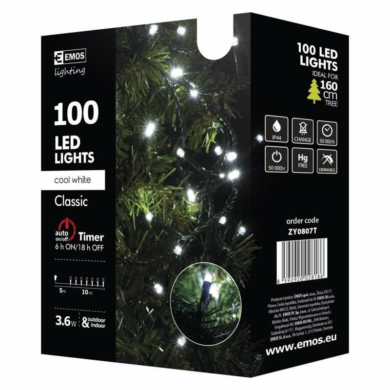 Řetěz 80LED 3AA 5,6m CW    IP44 D4FC02