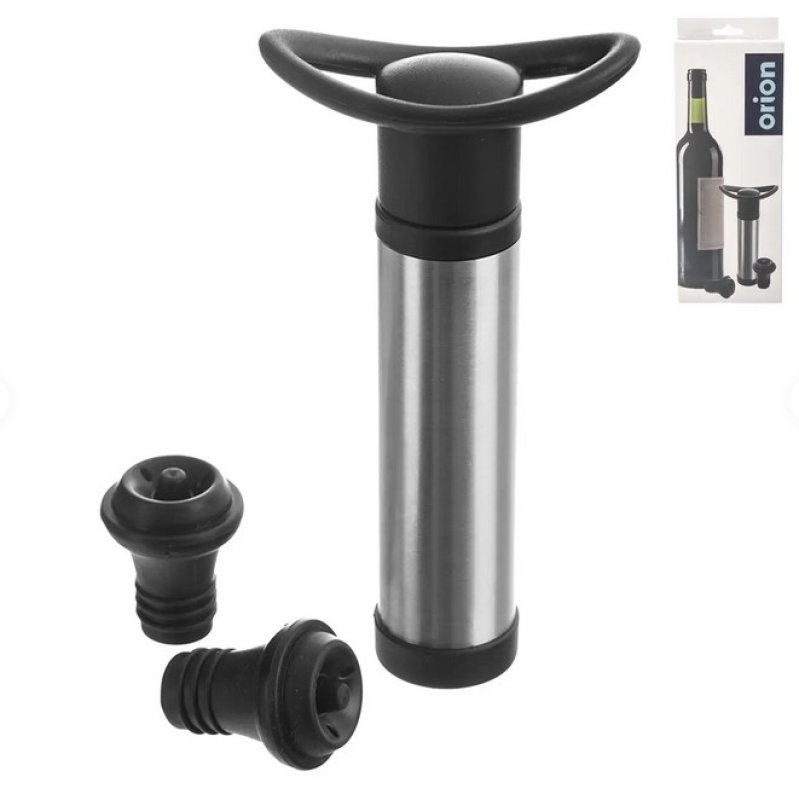 Uzavírač vakuový na víno +2 zátky