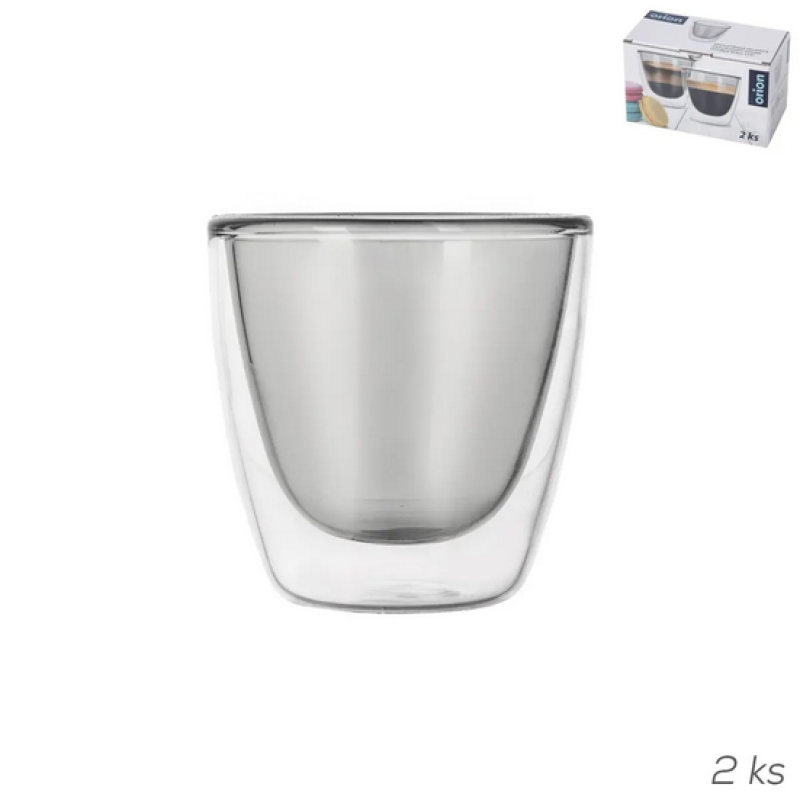 Sklen.dvoustěnné sklo 0,11L 2ks
