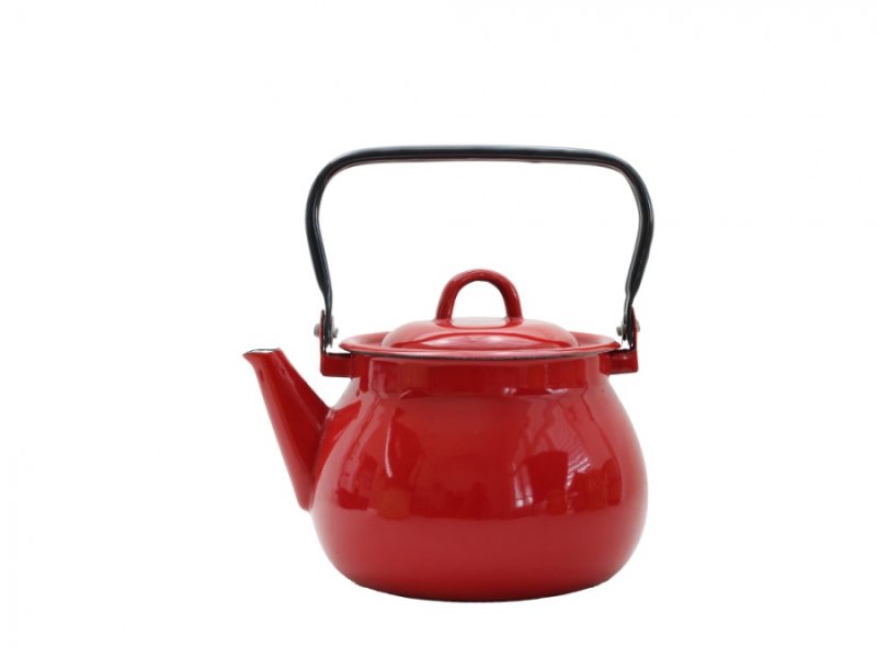 Čajník smalt 2,5l červený