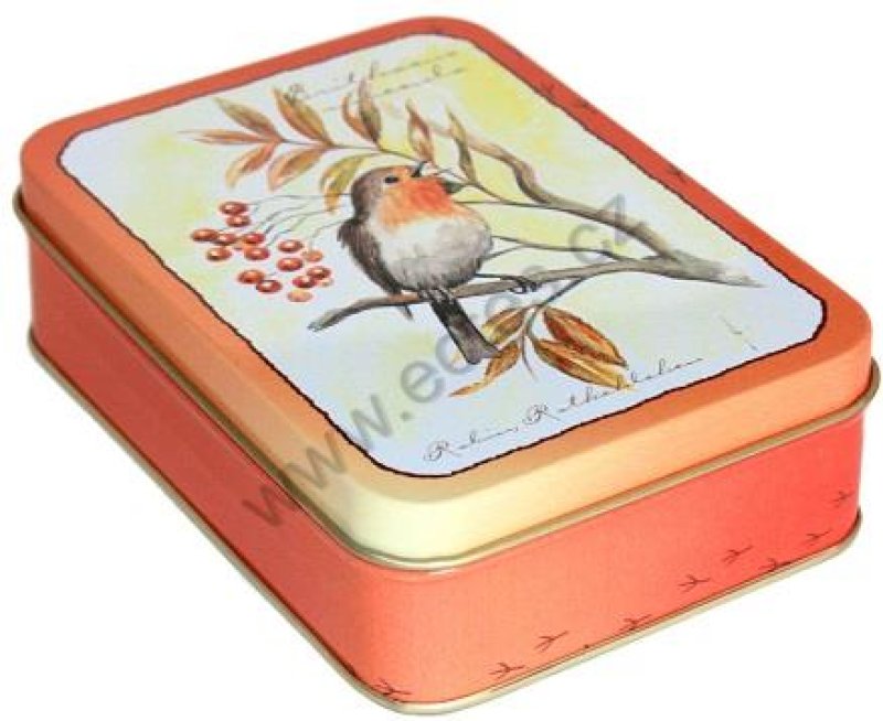 Plech.obd.143x101 SONG BIRD červenka