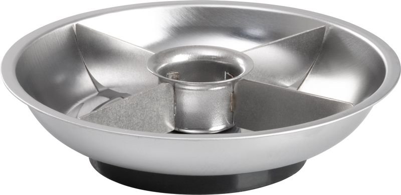 Miska Strend Pro, nádoba, na skrutky, magnetická, 4 priehradky, nerez, 148x25 mm