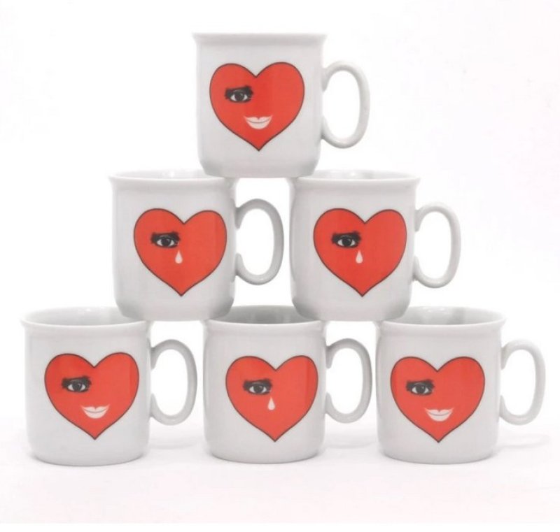 Hrnek GASTON 0,22 srdíčka 2.j.