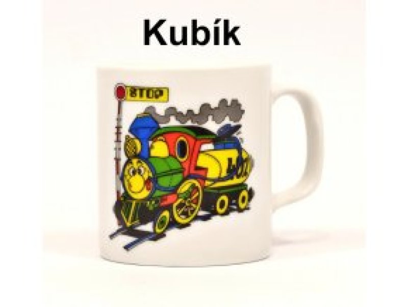 Hrnek Gast/Kubík vláček