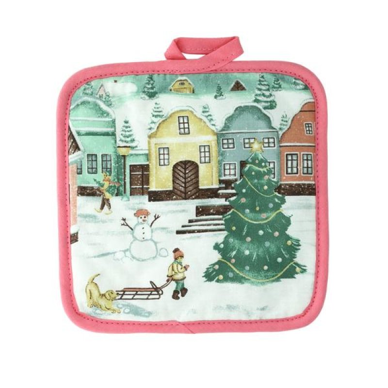 Chňapka-podložka 17x17cm VESNIČKA