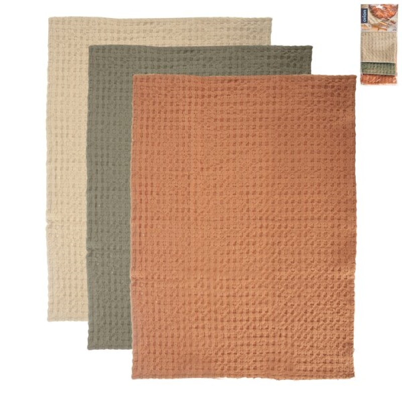 Utěrka bavlna kuch. vafle 3 ks