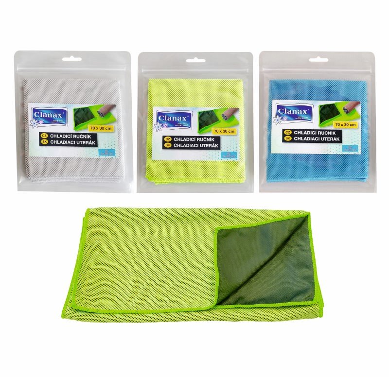 Chladicí ručník 70x30cm mix barev