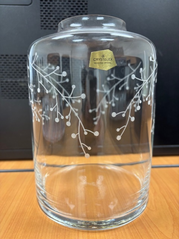 Váza 18cm široká Cryst.