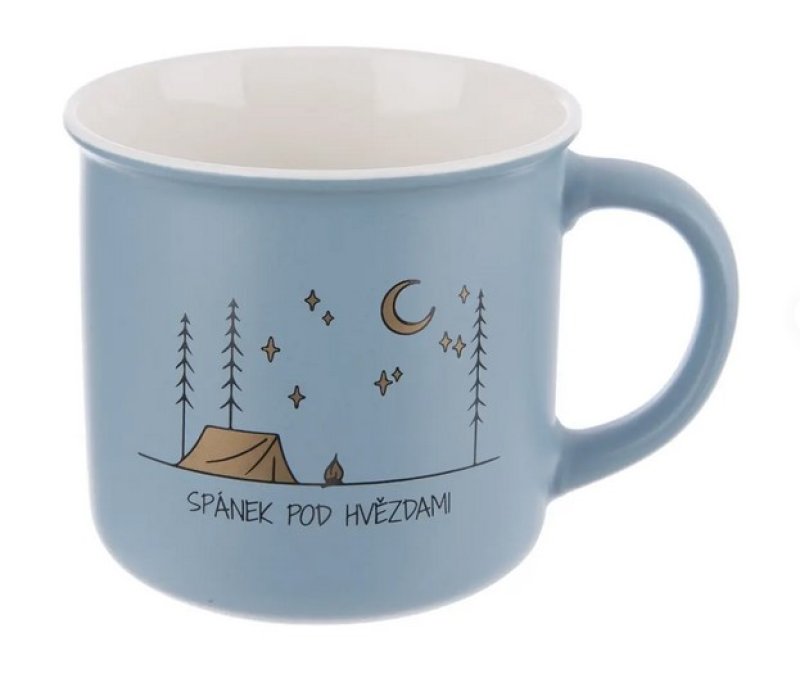 Hrnek porc.CESTOVÁNÍ 0,4L modrá