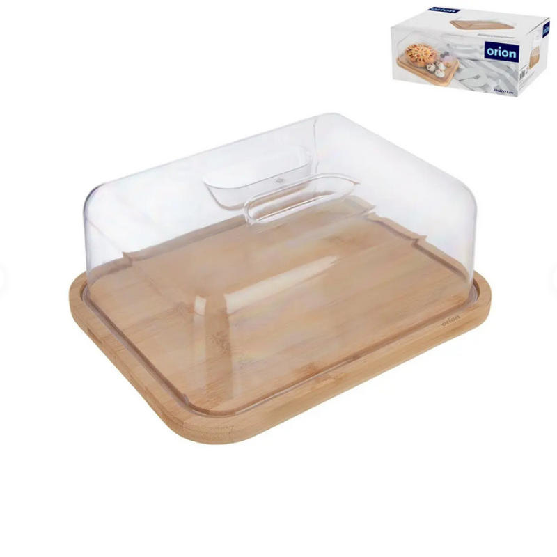 Prkénko bambus serv.+poklop UH 28x22x11cm