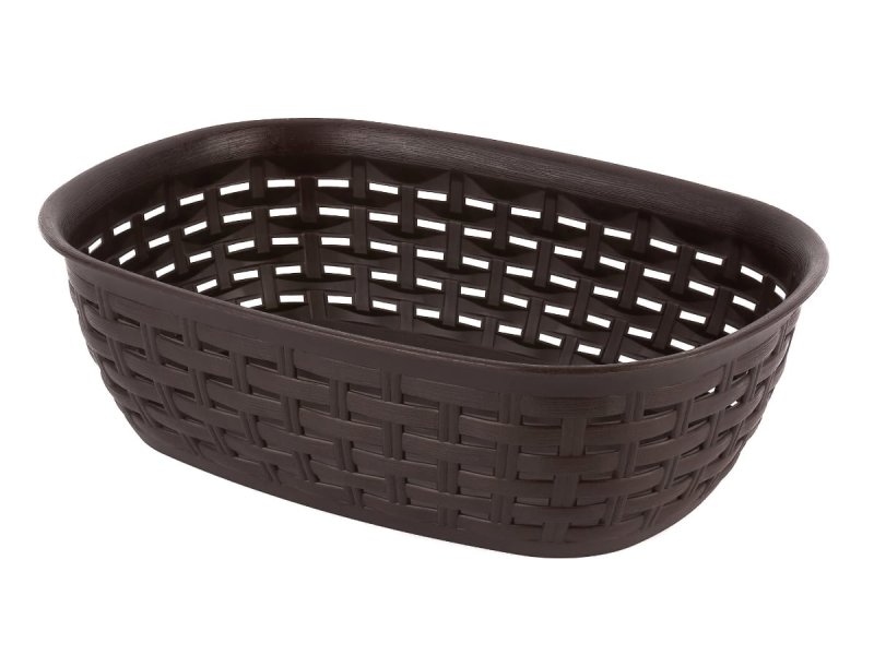 Košík na pečivo 26x19cm hnědý ratan