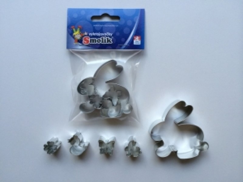 Vykrajovací sada ZAJÍC+středy 5ks