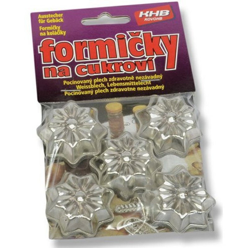 Formičky hvězdičky mini 30ks