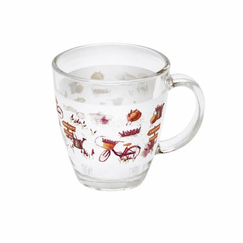 Hrnek sklo 350ml LAVANDE