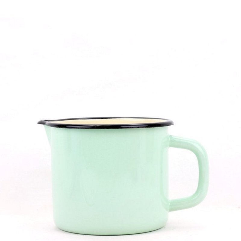 Hrnek smalt 8cm bílý 0,35L