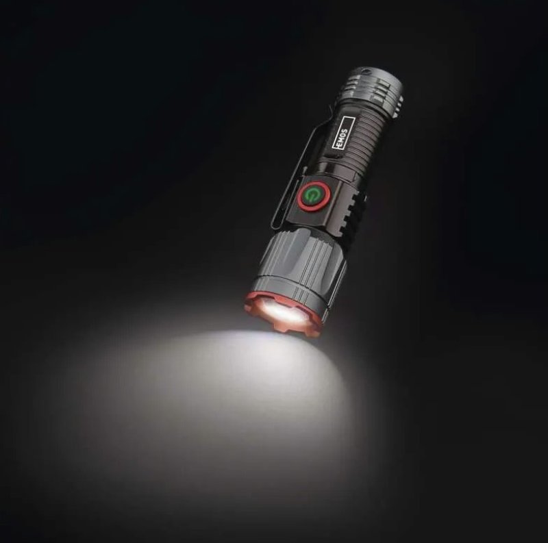 LED svítilna kovová, 300 lm, aku 700mAh P3120