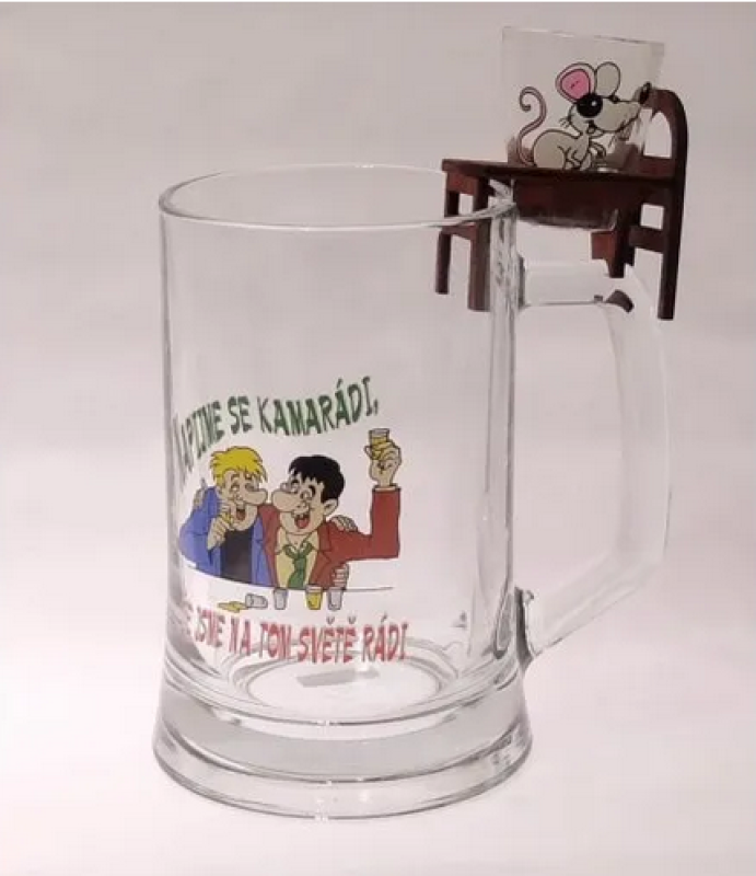 Korbel+kalíšek dekor VTIP