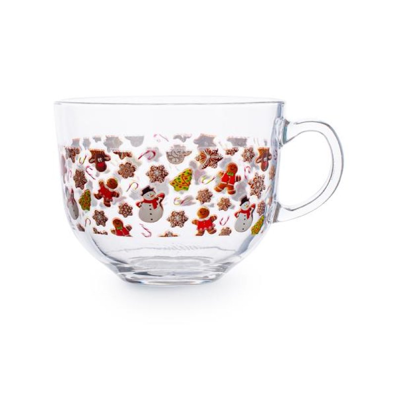 Hrnek sklo 400ml PERNÍČKY