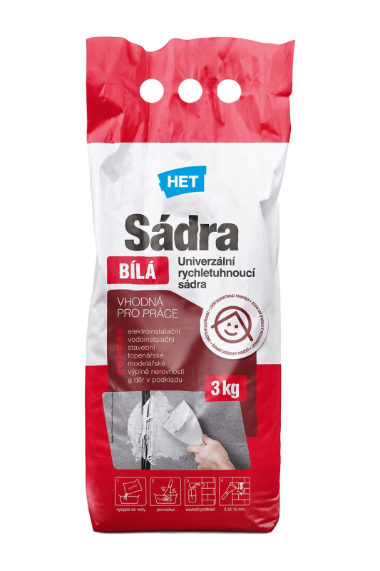 Sádra bílá 3kg