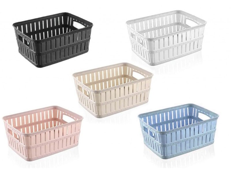 Košík plast Botanica 10L mix barev