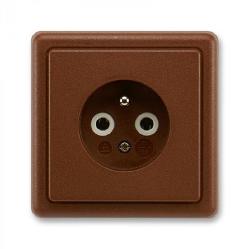 Zásuvka 5517-2389 H3 hnědá  JB CLASS