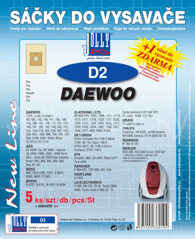 Sáčky Daewoo D2 - 5ks