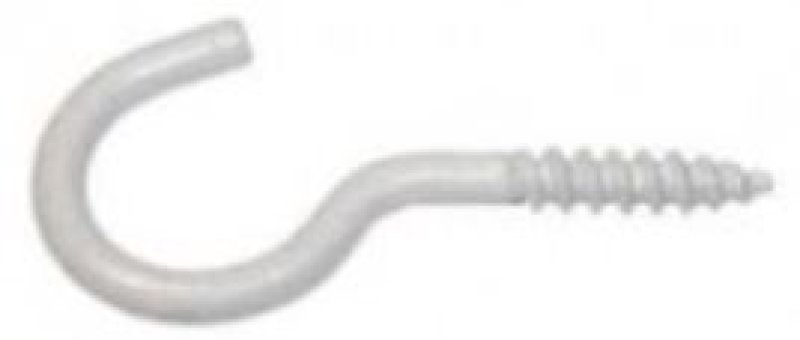 Hák s vrutem 60 bílý   1222.060