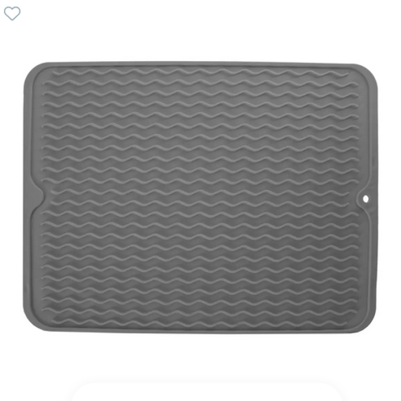 Odkapávač na nádobí guma šedá