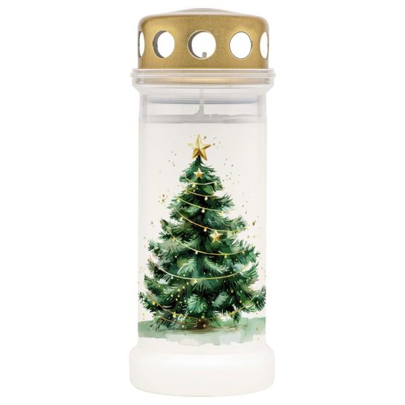 Svíčka hřbitovní stromek bílá