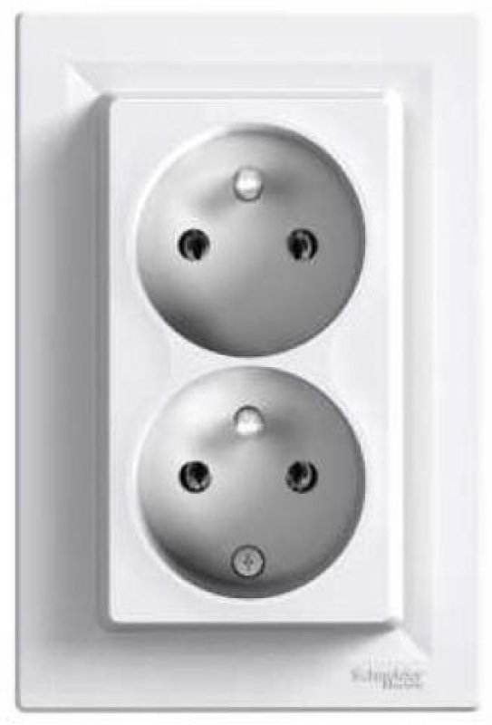 Dvojzásuvka Schneider ASFORA 16A bílá EPH9800121