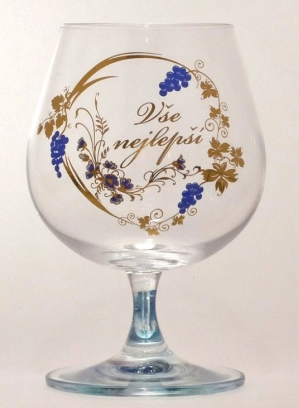 Sklen.brandy všechno nej. modrá