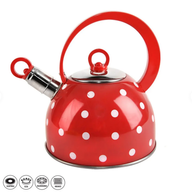 Čajník 1,8 l píšť. KARIN nerez