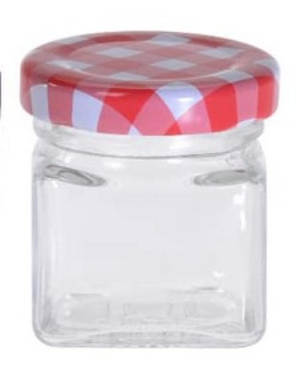 Sklenice 50ml hran.+víčko