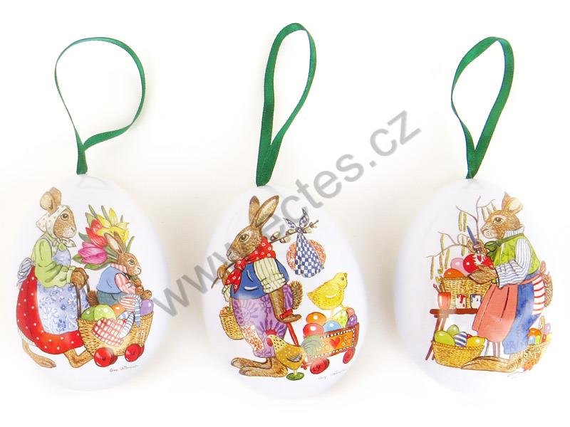 Plech.vejce s poutkem LAPIN