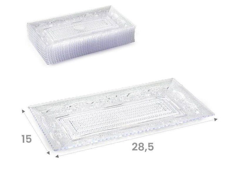 Podnos CRYSTAL kulatý 15x28,5cm