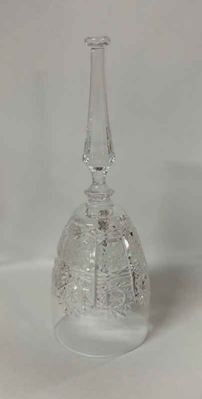 Zvonek sklo broušený