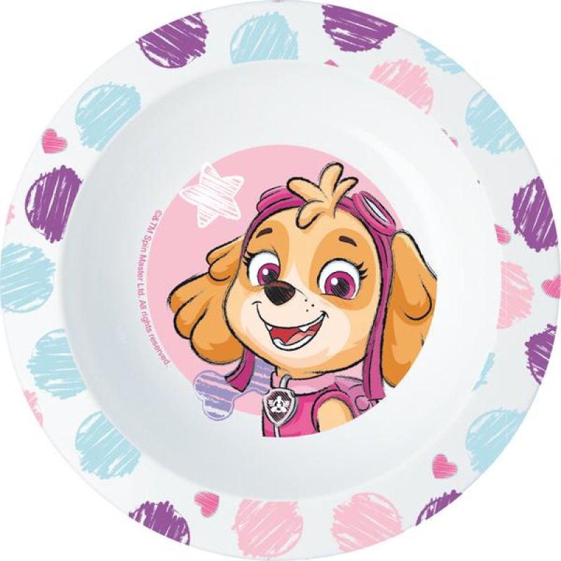 Miska plast PAW PATROL 16cm růžová