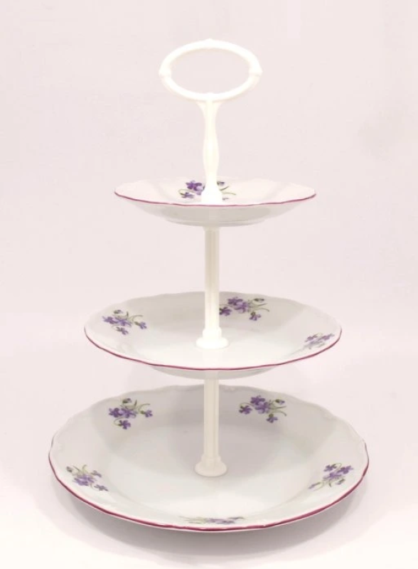 Patrový talíř 3p Ver. fialky/L