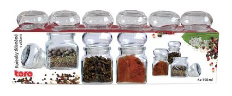 Kořenka skleněná čirá 6ks 150ml