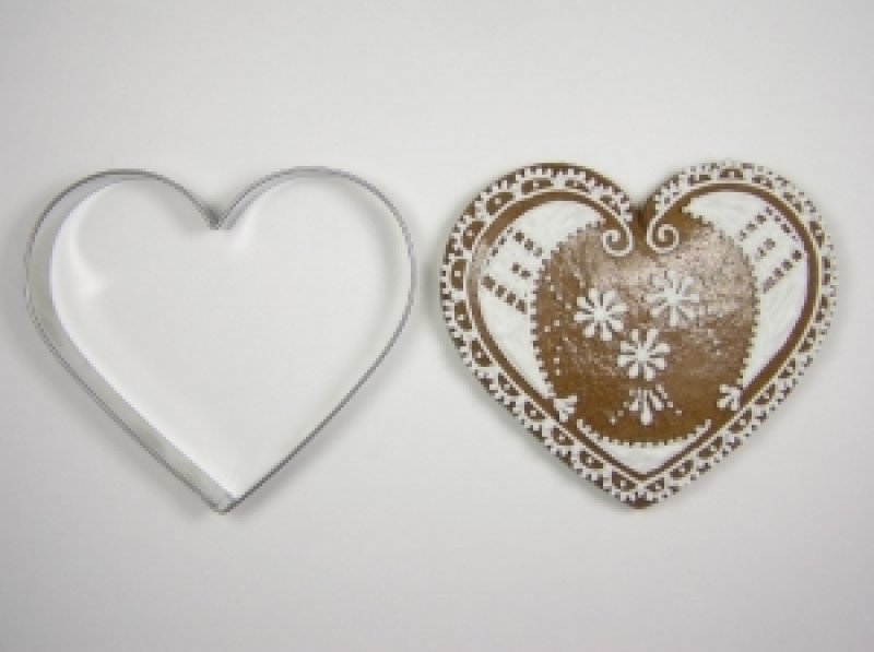 Vykraj. SRDCE 9,5cm nerez