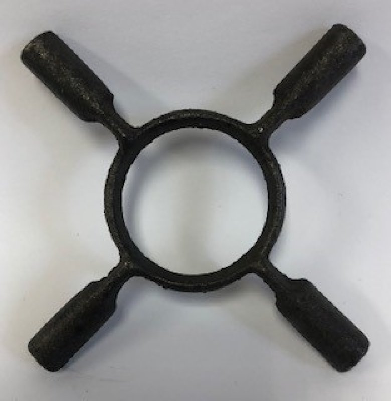 Mřížka na plyn.vařič litina 12x12cm