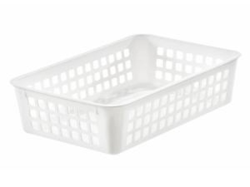 Košík 25x17x7 bílý plast
