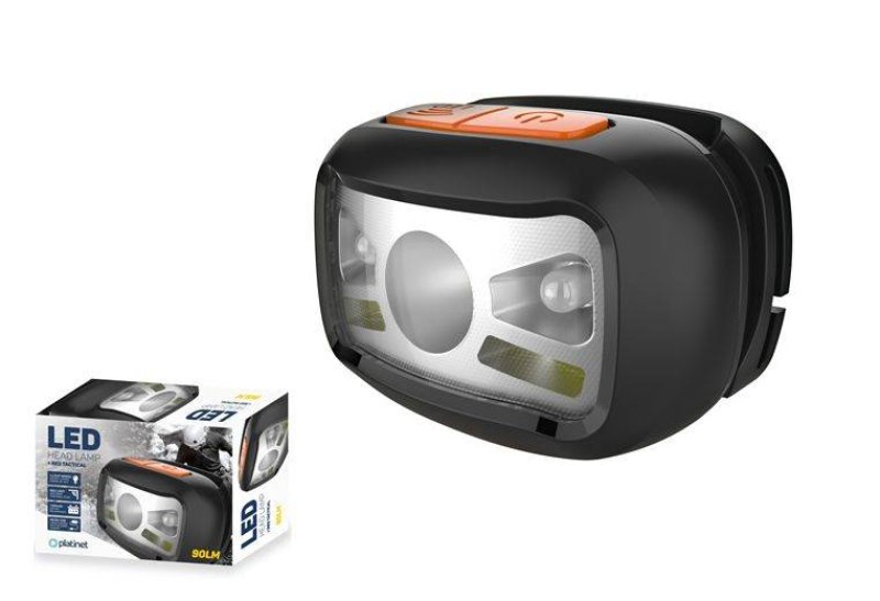 KONNOC PHL2882 nab. čelov. 3W  1 LED+2 červené