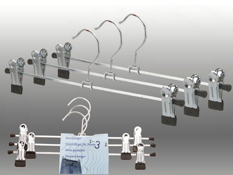 Ramínko 3ks kov s klipsy 30cm