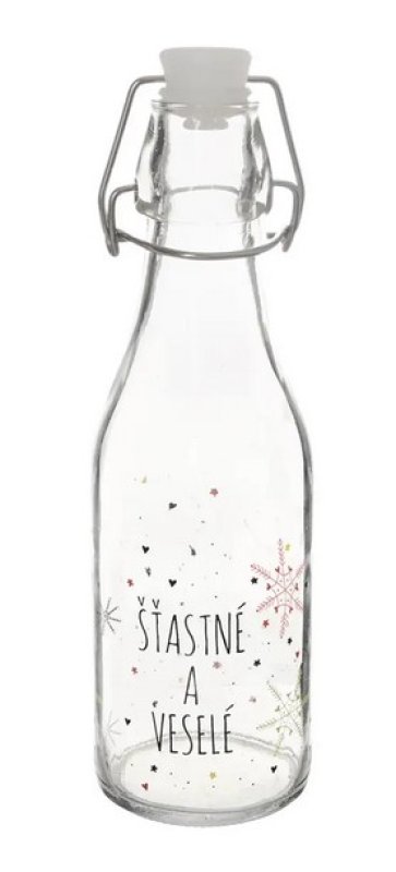 Lahev sklo klip 0,52 VLOČKA červ.