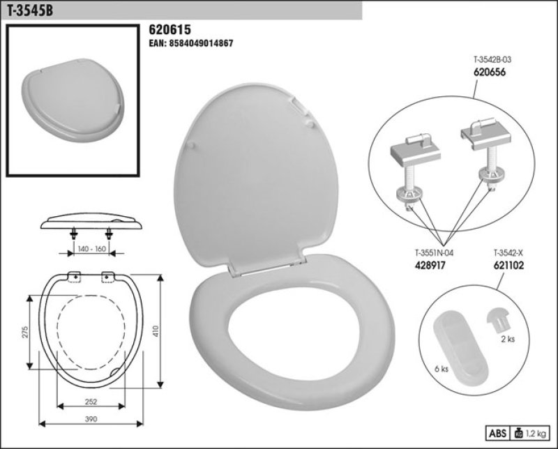 Sedátko WC T 3545 B
