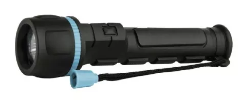 Svítilna ruční LED 2AA gumová